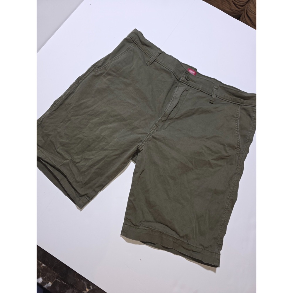 Levi's XX Chino Shorts‎ Mens Size W36 Green Canvas Casual Everyday Comfort